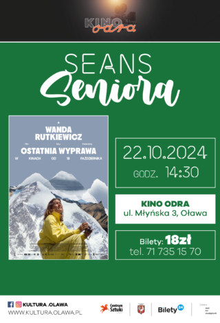 plakat kina seniora - Wanda Rutkiewicz